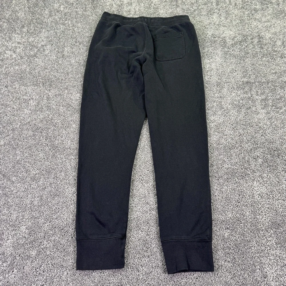 Champion Jogger Pants Mens Small Black Fleece Elastic Waist Pockets Logo